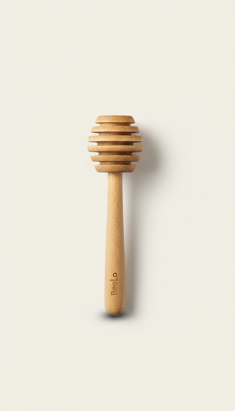 BEELO WOODEN HONEY SPOON